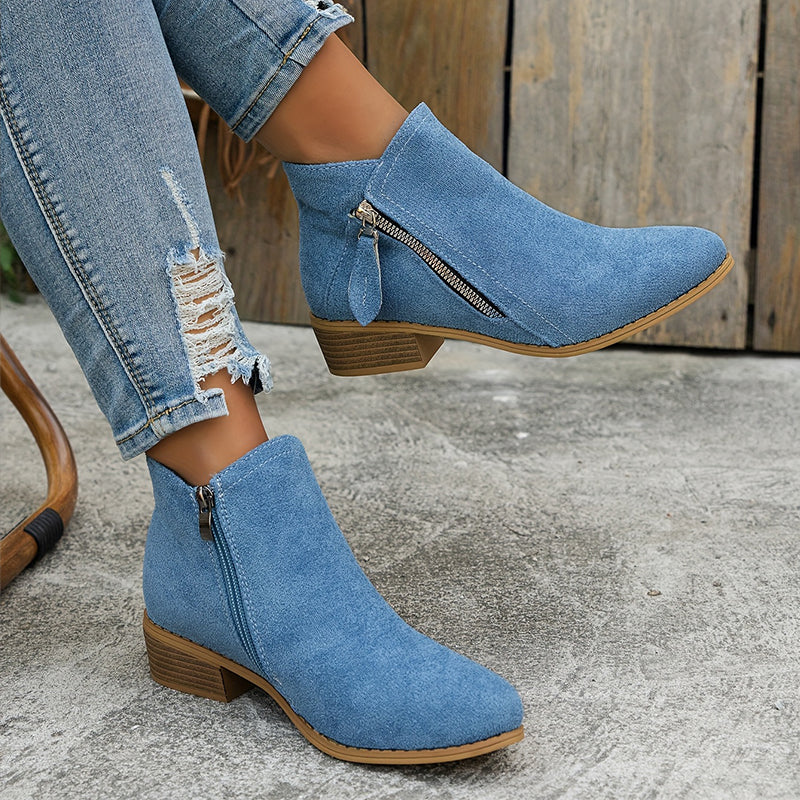 Schicke Leder-Stiefeletten für den Alltagsstil