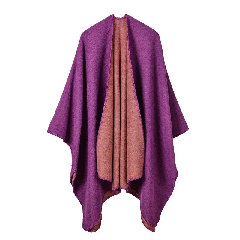 Frieda™ – Warmer Poncho mit fließendem Schnitt