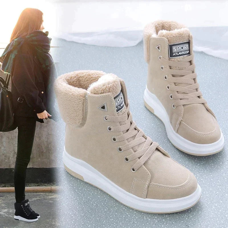 Gemütliche Winter-Snowboots für Damen mit Fellfutter