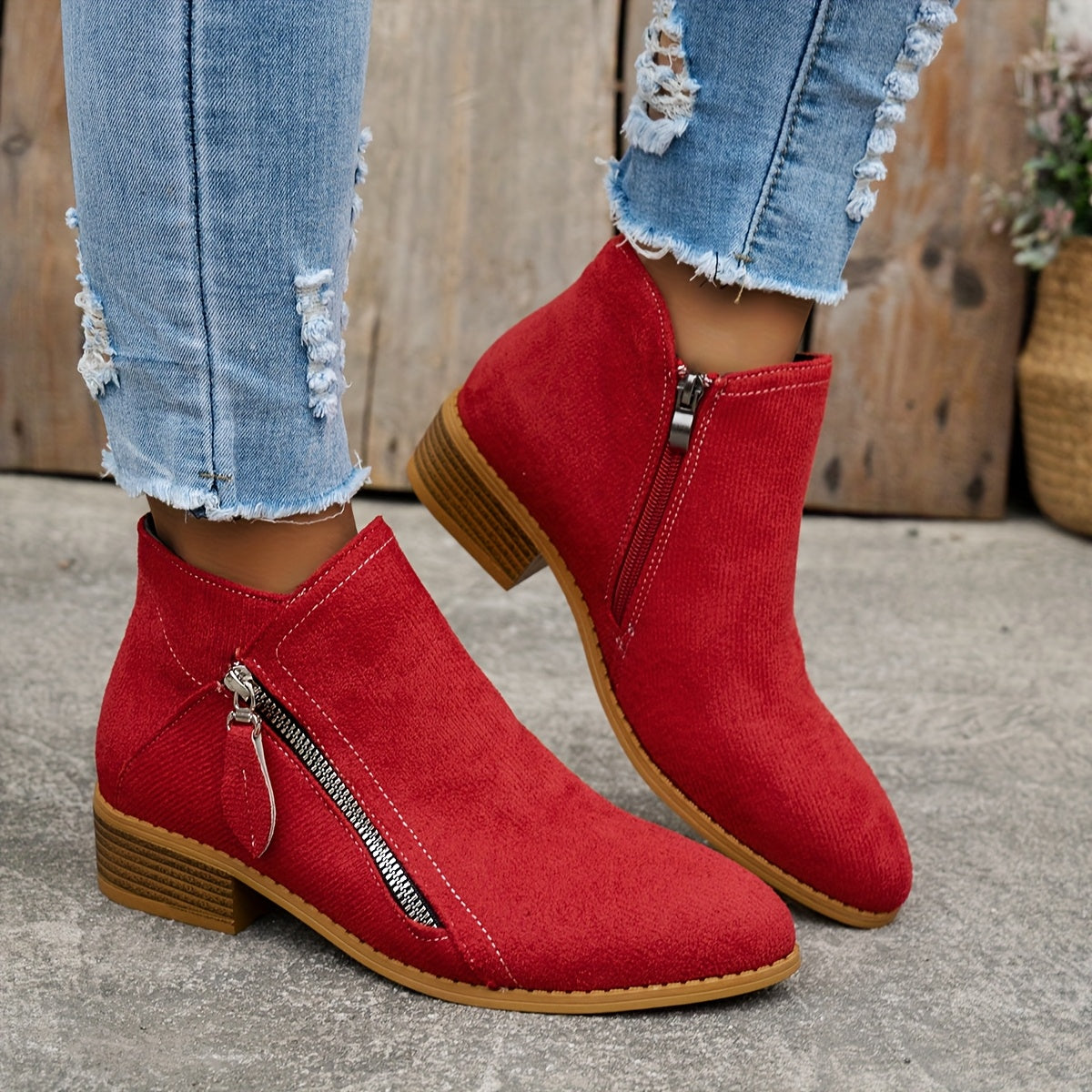 Schicke Leder-Stiefeletten für den Alltagsstil