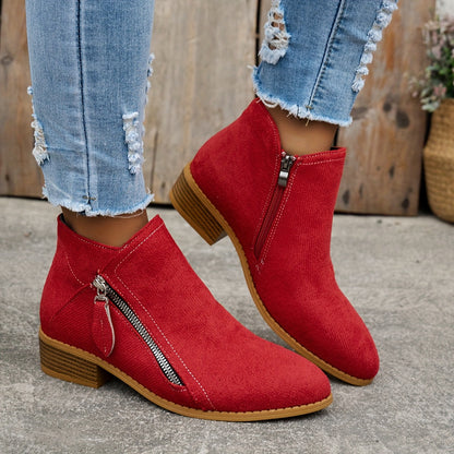 Schicke Leder-Stiefeletten für den Alltagsstil