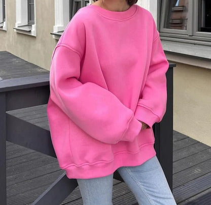Gemütlicher Overgröße Strickpullover für lässiges Schichten