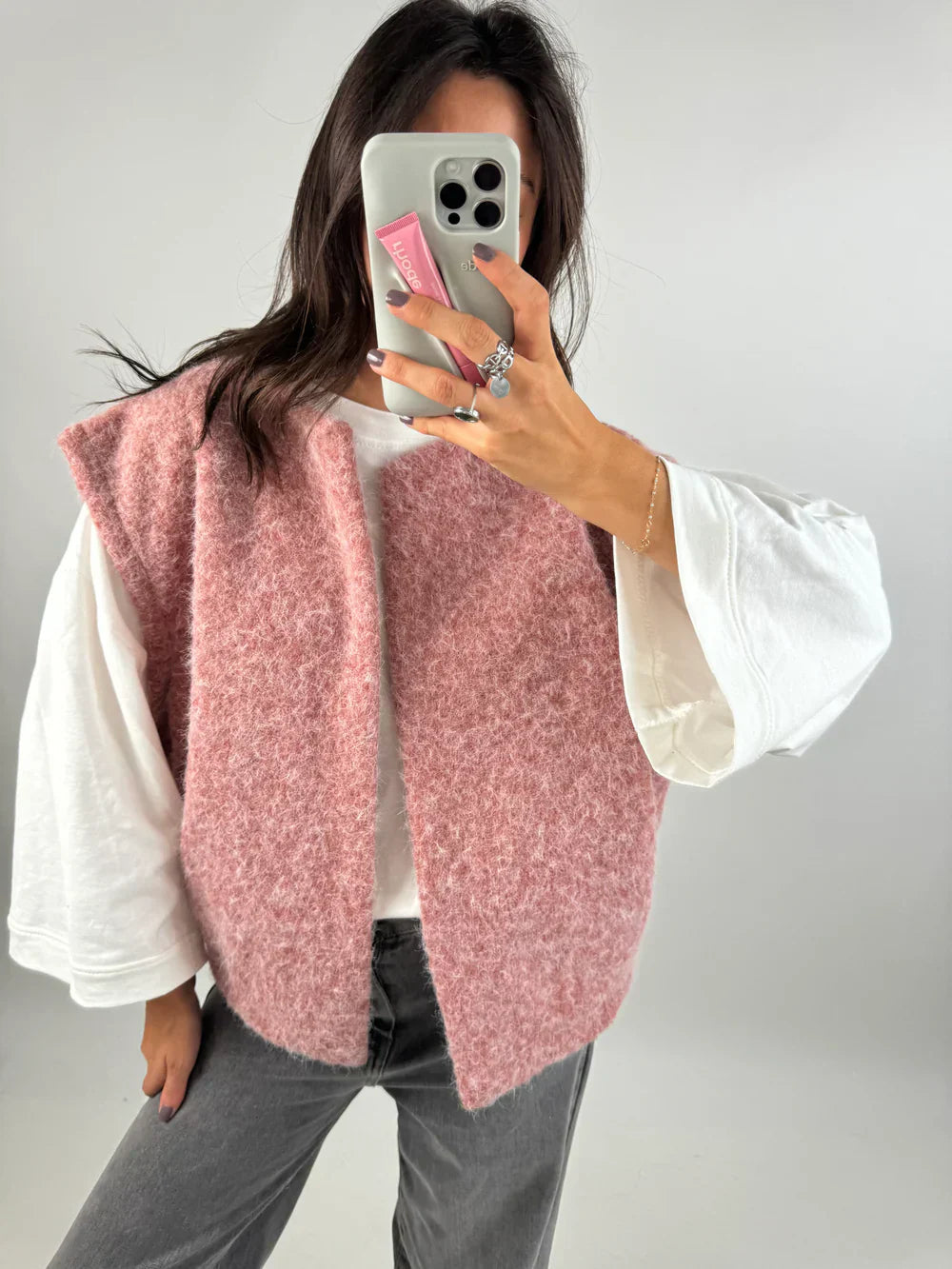 Ärmellose Utility-Weste mit mehreren Taschen