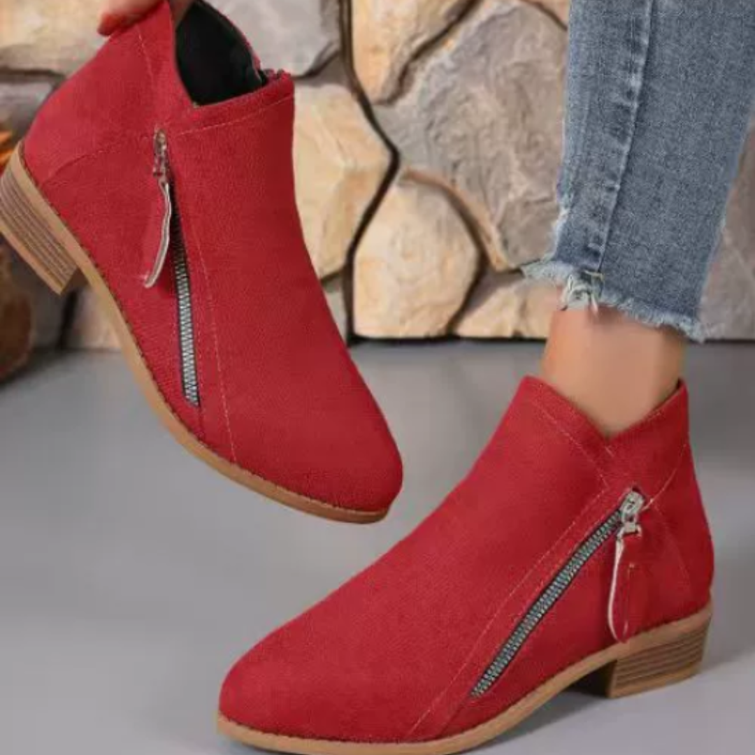 Schicke Leder-Stiefeletten für den Alltagsstil