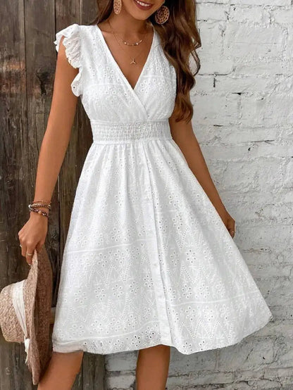 Kleid mit Flügelärmeln