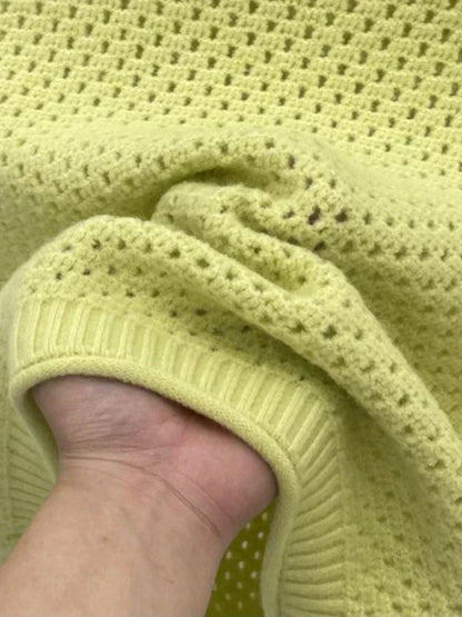 Damen Ärmelloser Strickpullover Leichtes Lockeres Oberteil
