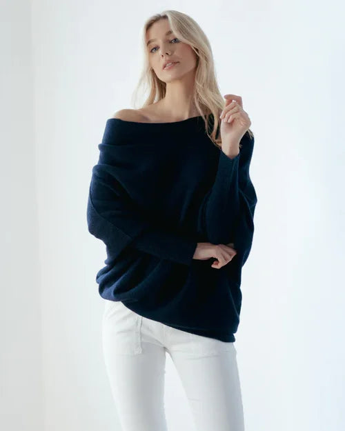 Jennie™ | Asymmetrisch drapierter Pullover