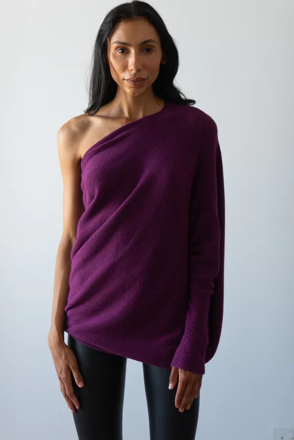 Mariemi™ | Asymmetrisch Drapierter Pullover