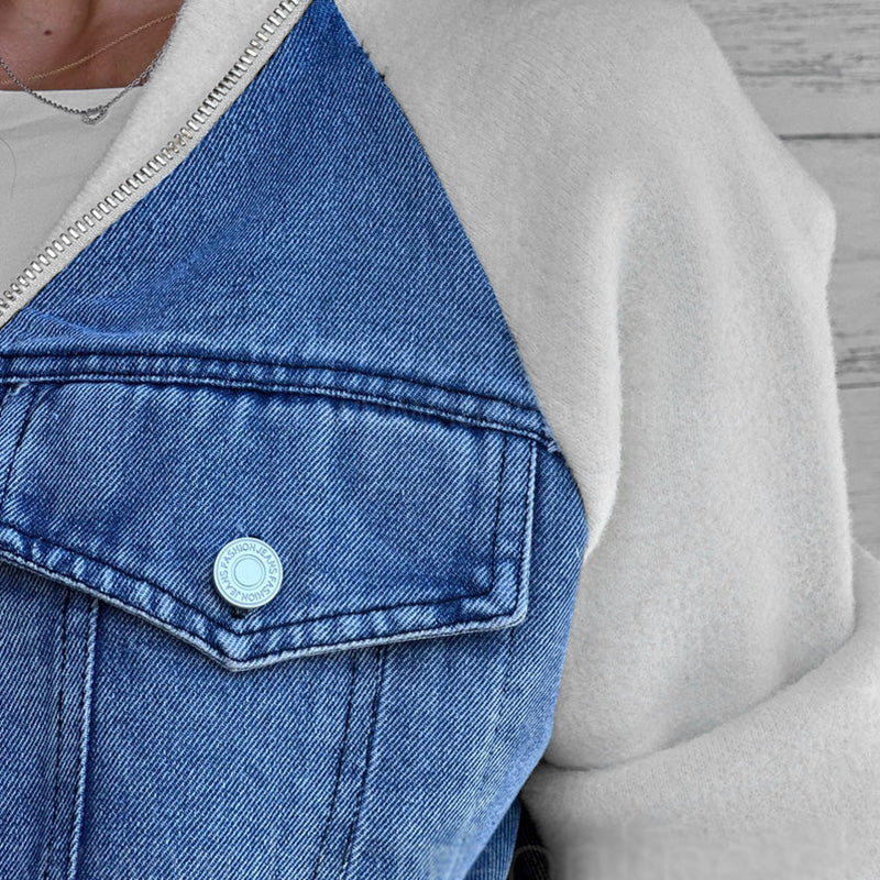 Klassische Freizeit Damen Jeansjacke
