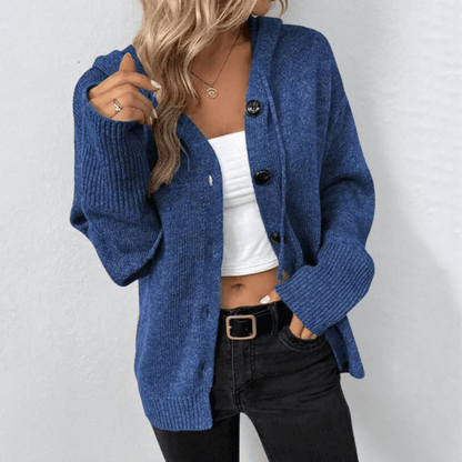Gemütliche Strick-Cardigan mit Knopfleiste für Damen