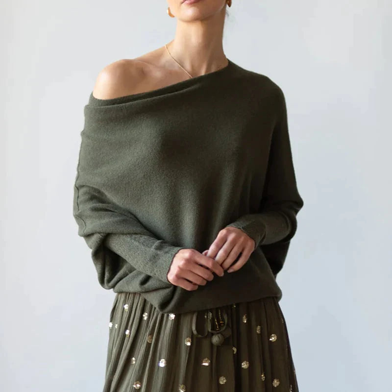 Via™ - Asymmetrisch drapierter Pullover