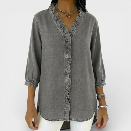 ChicRuffle - Elegante Bluse mit Rüschen