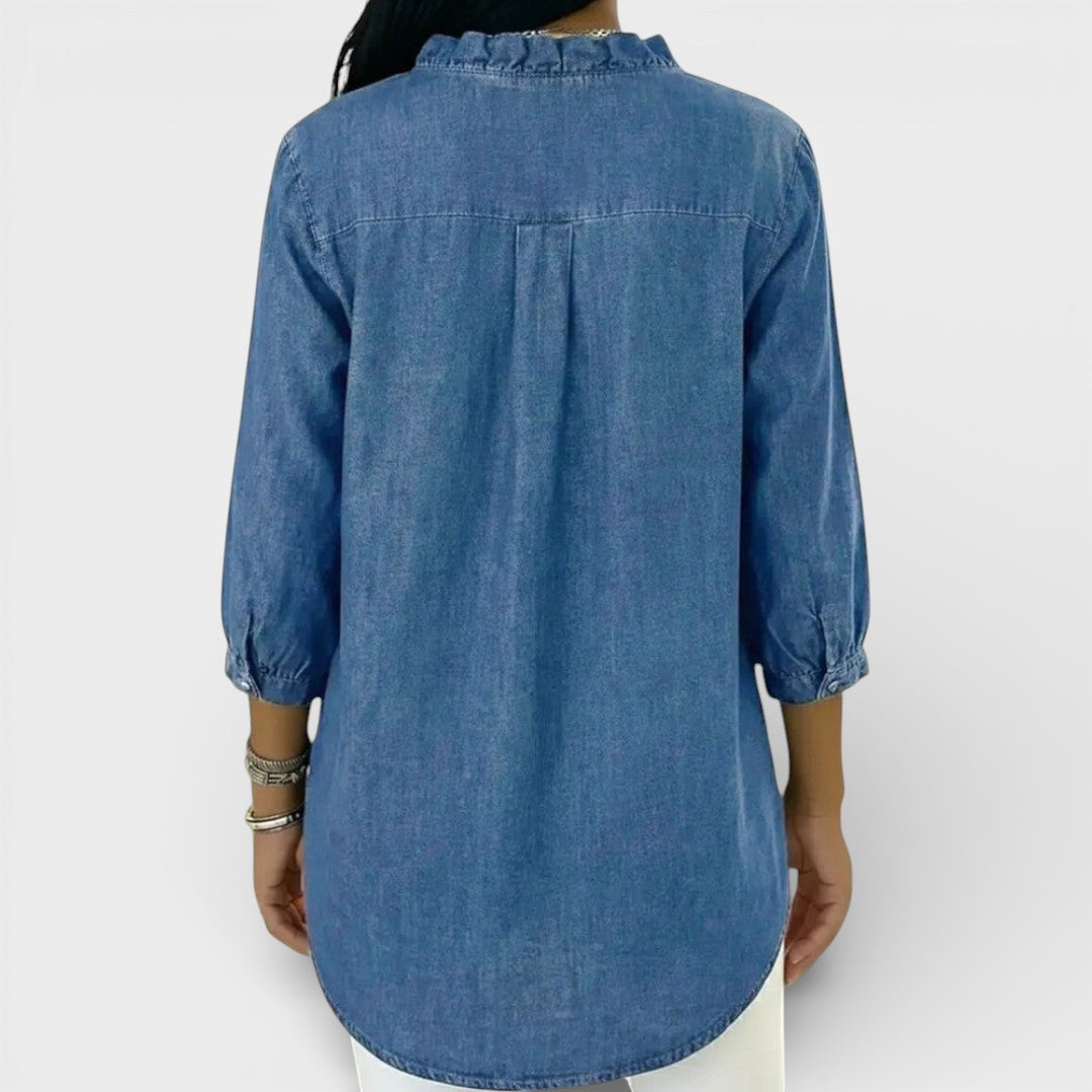 ChicRuffle - Elegante Bluse mit Rüschen