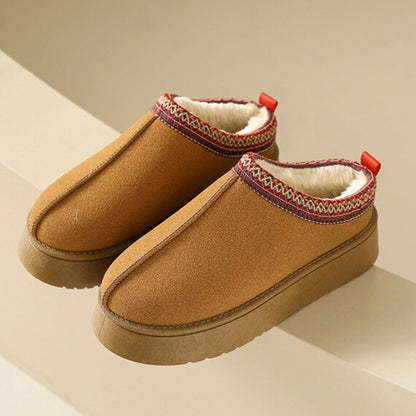 Gemütliche Stiefeletten mit Keilabsatz und Kunstfellfutter
