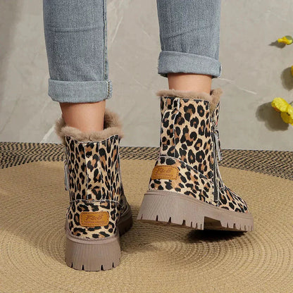 Schicke Leopardenmuster Stiefeletten für trendige Outfits