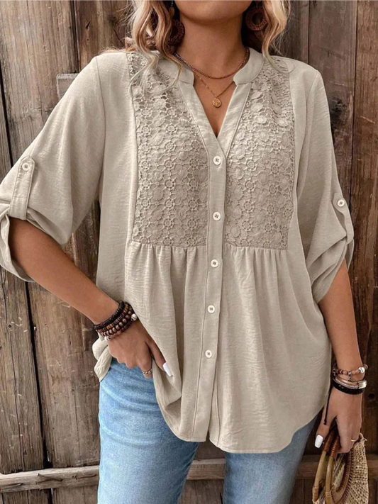 Adara™ - Elegante Bluse mit V-Ausschnitt