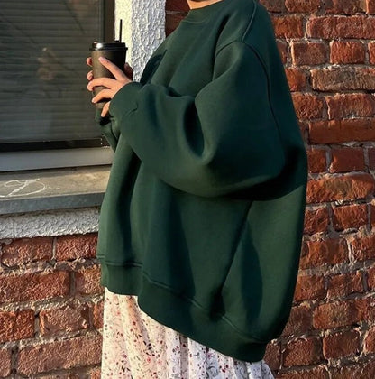 Gemütlicher Overgröße Strickpullover für lässiges Schichten