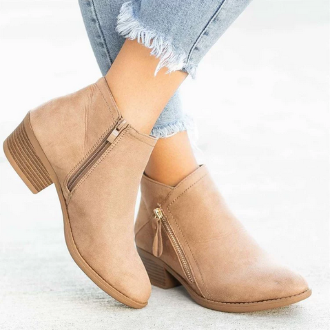 Schicke Leder-Stiefeletten für den Alltagsstil