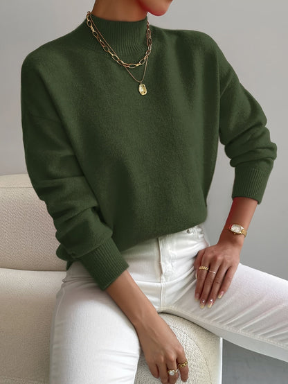 Gemütlicher eleganter Rollkragenpullover