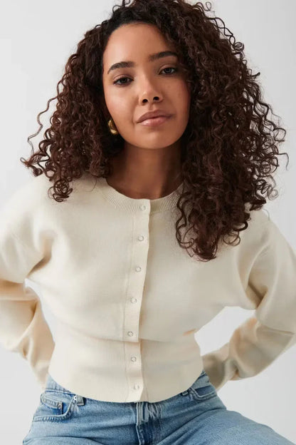 Elegante Bluse mit Knopfleiste, vielseitigem geradem Schnitt und Manschetten-Details