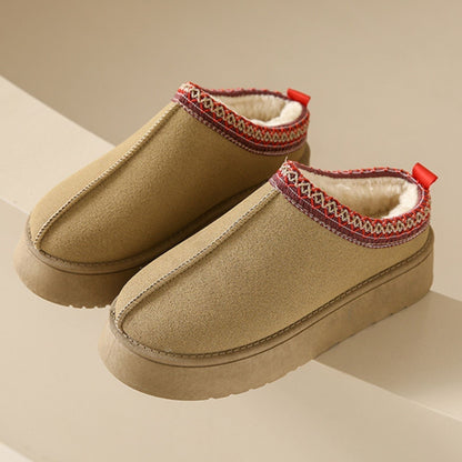 Gemütliche Stiefeletten mit Keilabsatz und Kunstfellfutter