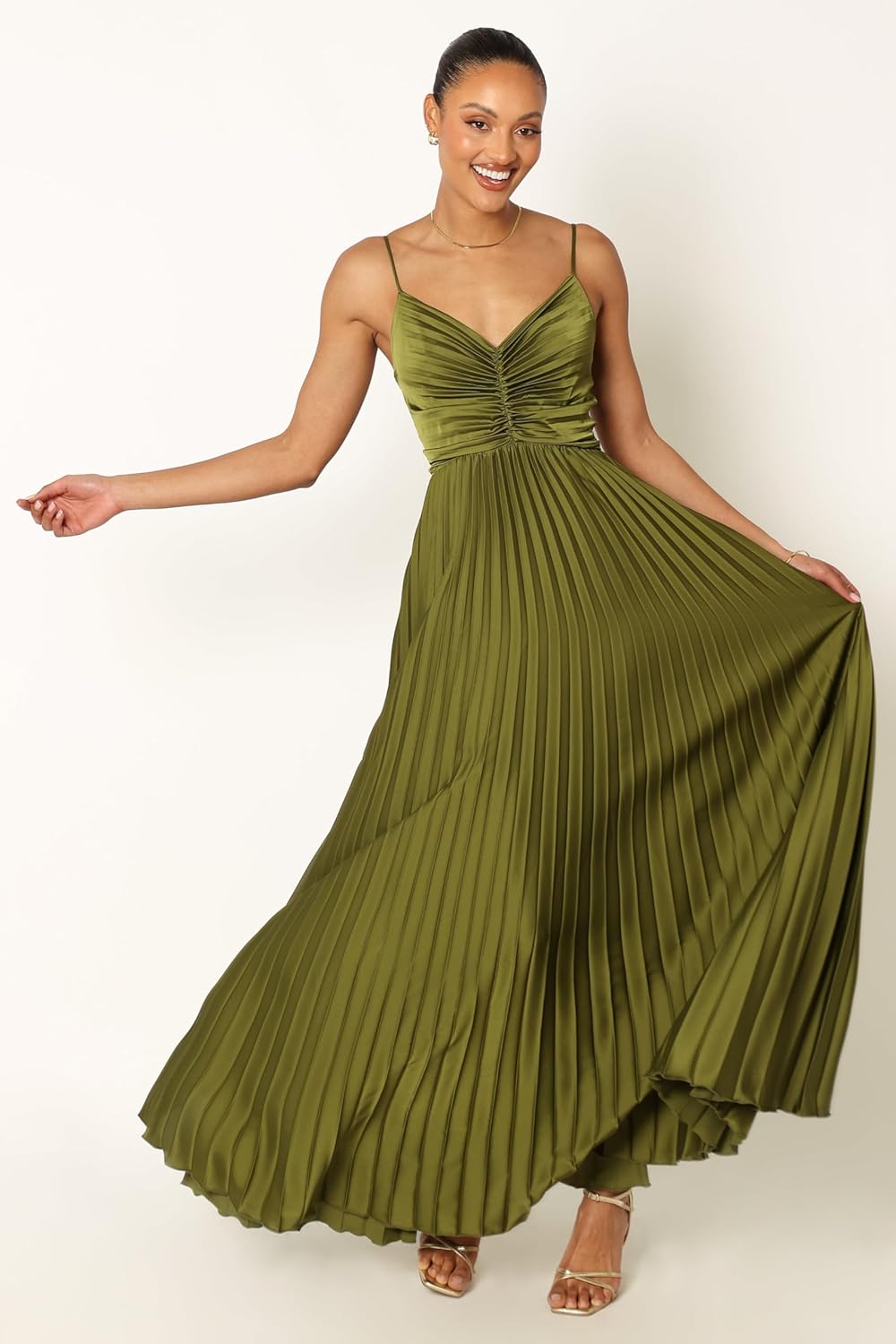 Elegantes plissiertes Midikleid für besondere Anlässe