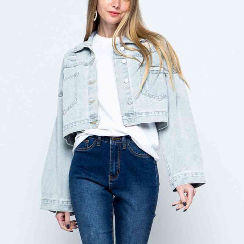 Melanie™ - Zeitgenössische Denim-Jacke mit Kragen [Letzter Tag Rabatt]