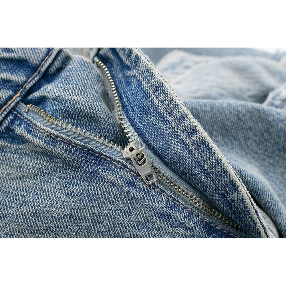 Klara™ - Vintage Baggy-Jeans mit hoher Taille