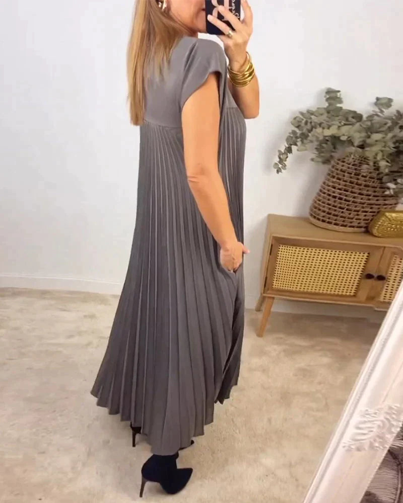 Fern™ - Ärmelloses Faltenkleid