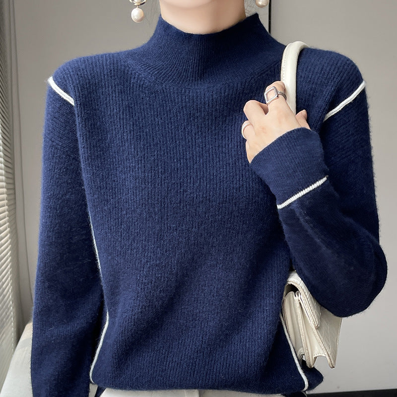 Erica™ - Eleganter schlichter Rollkragenpullover