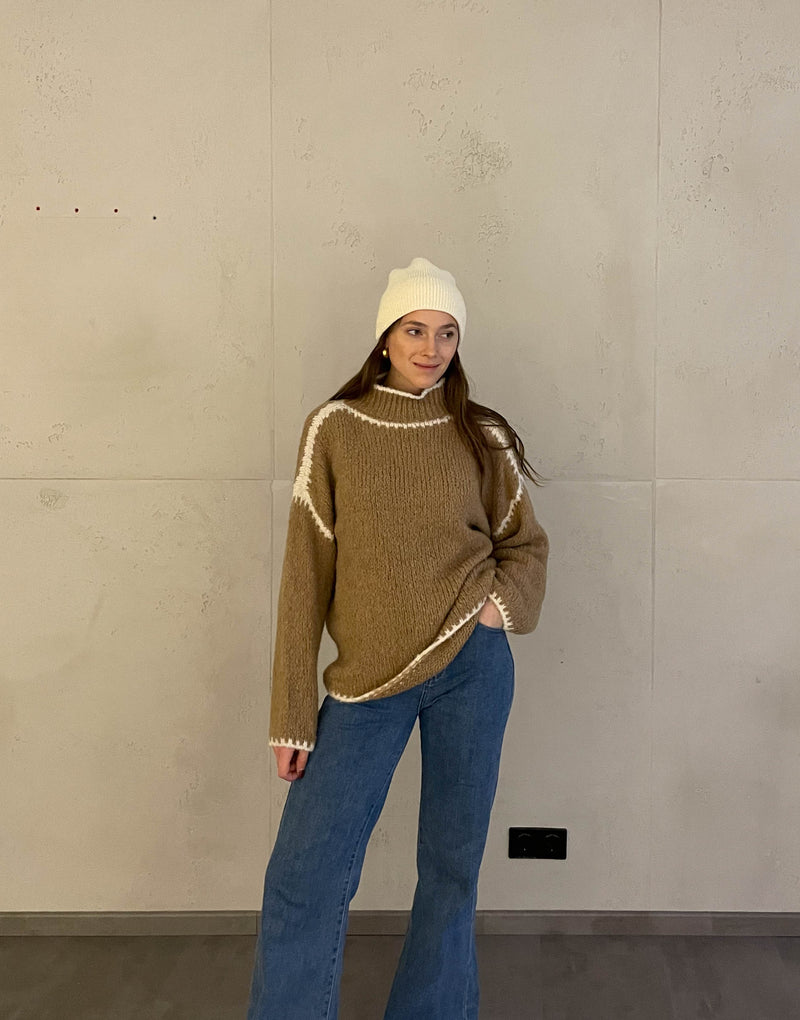 Kaitlyn™ - Pullover mit Kontrastnähten