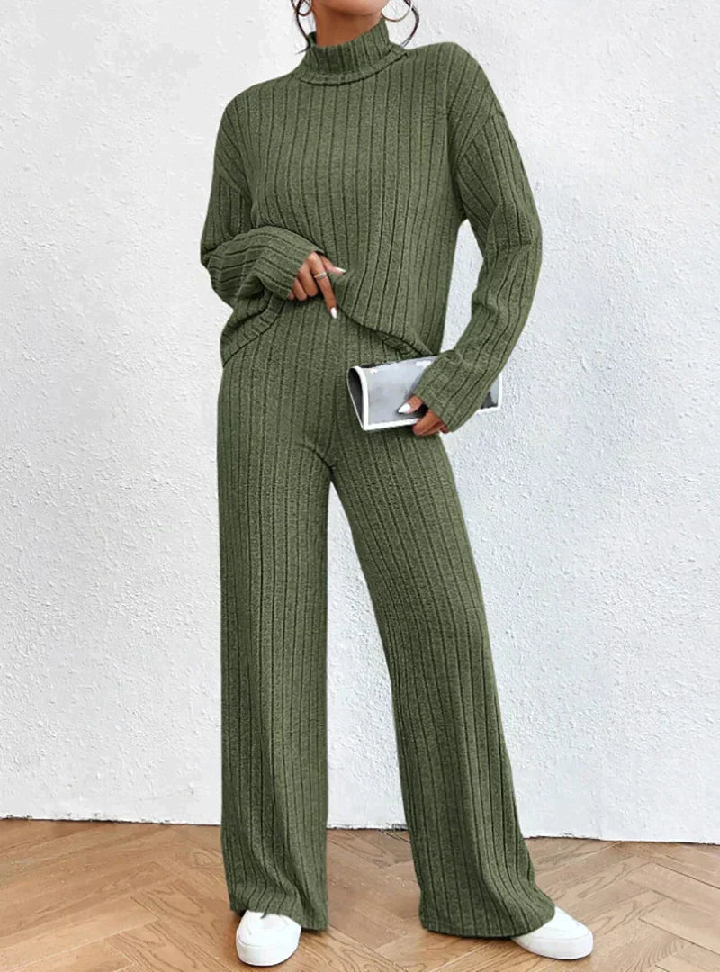 Margaux™ - Gestrickte Hose und Rollkragenpullover für Damen