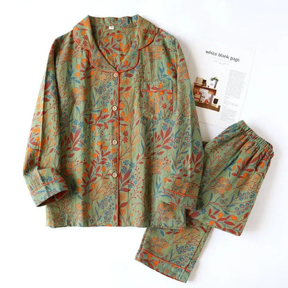 Zeke | Floral bedruckter Pyjama aus weicher Baumwolle