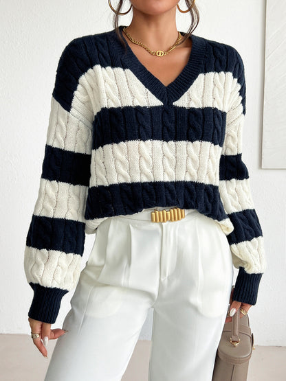 Zeke | Eleganter Strickpullover mit zeitlosen Streifen
