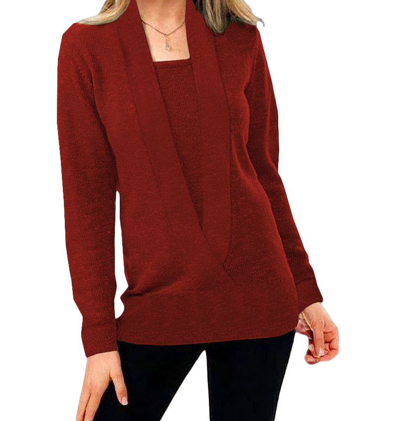 Zeke™ – Eleganter Strickpullover mit tiefem Ausschnitt