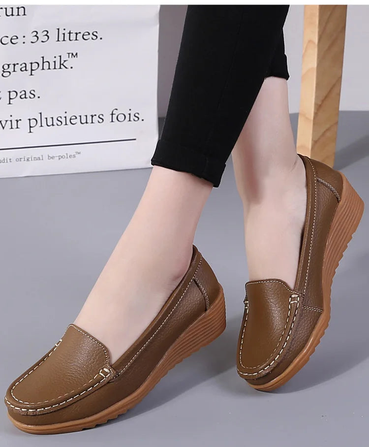 Gisela™ - Damen Leder Loafers