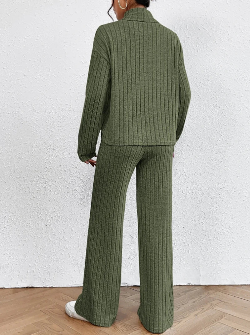 Margaux™ - Gestrickte Hose und Rollkragenpullover für Damen