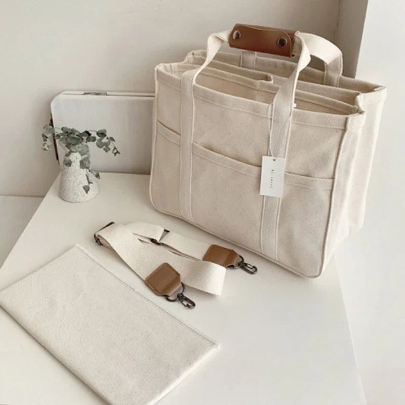 Klara™ - Canvas-Tasche mit Mehrfachfächern