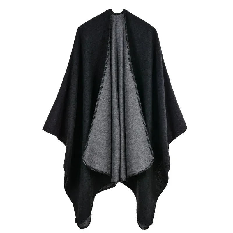 Frieda™ – Warmer Poncho mit fließendem Schnitt