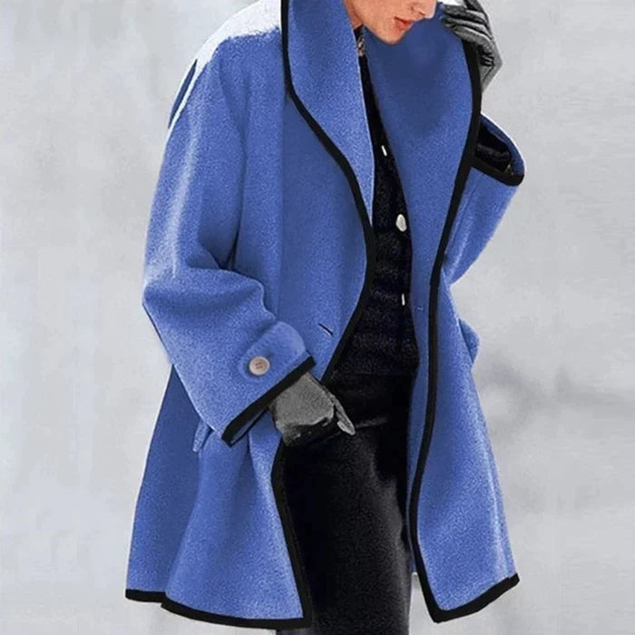 Klassischer Wollmischmantel für Herbst und Winter