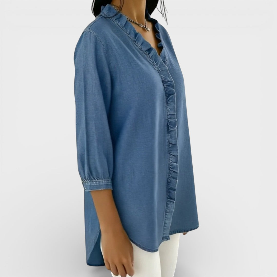 ChicRuffle - Elegante Bluse mit Rüschen