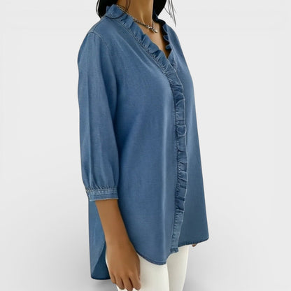 ChicRuffle - Elegante Bluse mit Rüschen