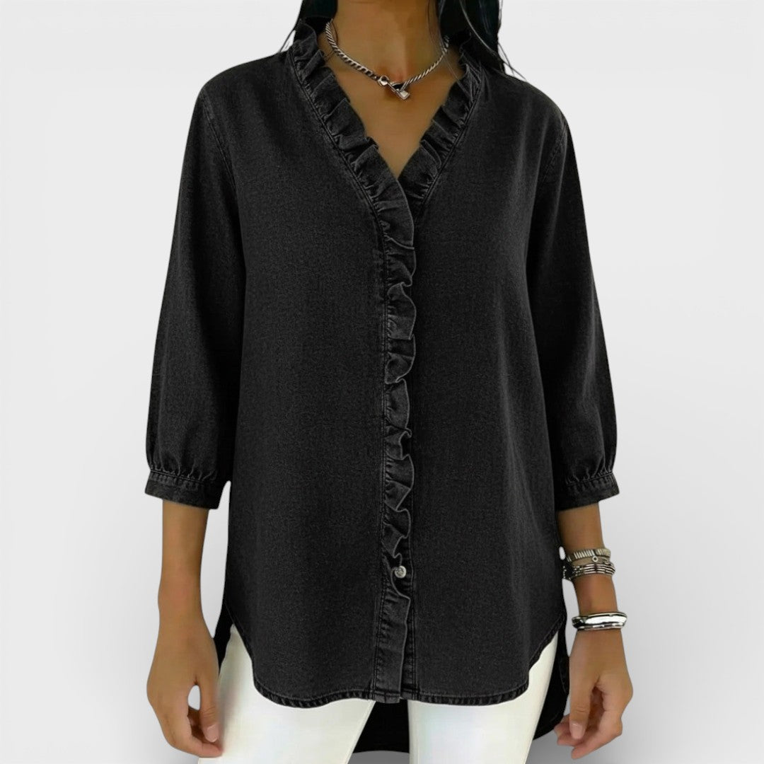 ChicRuffle - Elegante Bluse mit Rüschen