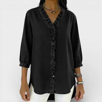 ChicRuffle - Elegante Bluse mit Rüschen