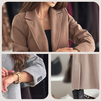 Schicker langer Wintermantel für Damen