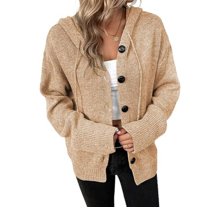 Gemütliche Strick-Cardigan mit Knopfleiste für Damen