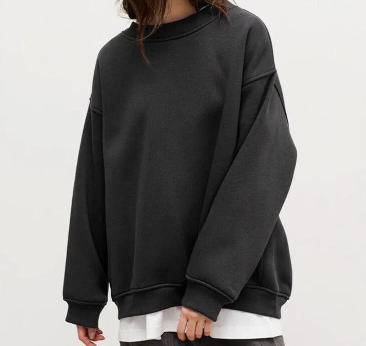 Gemütlicher Overgröße Strickpullover für lässiges Schichten
