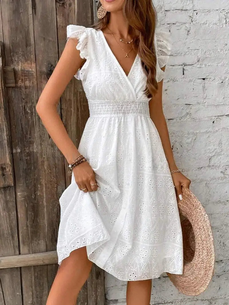 Kleid mit Flügelärmeln