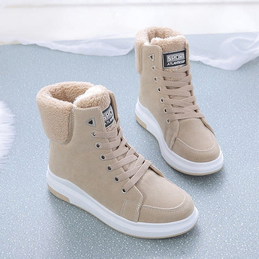 Gemütliche Winter-Snowboots für Damen mit Fellfutter