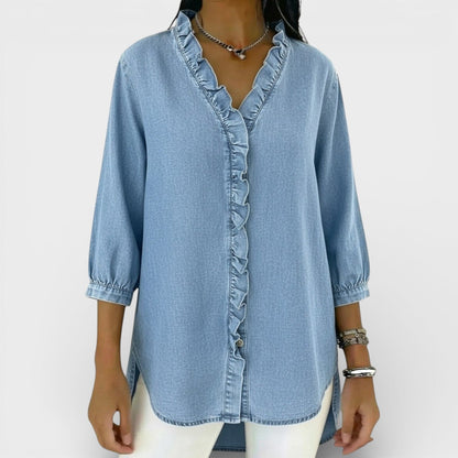 ChicRuffle - Elegante Bluse mit Rüschen